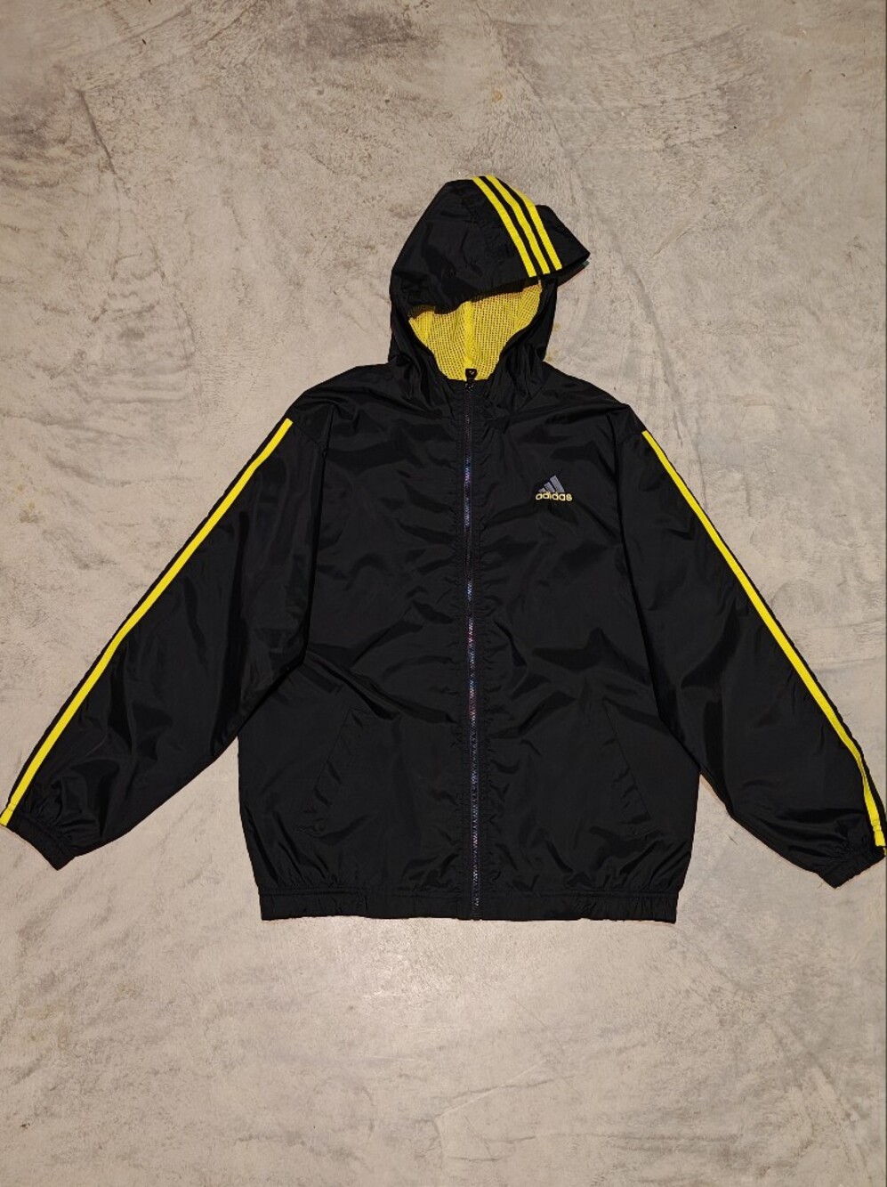Vintage 90s/Early 00s Adidas Hooded Windbreaker Jacket